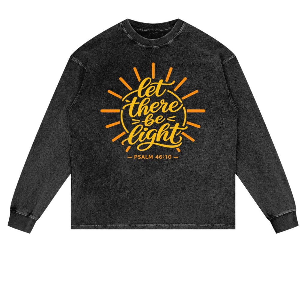 Let There Be Light Black Long Sleeve