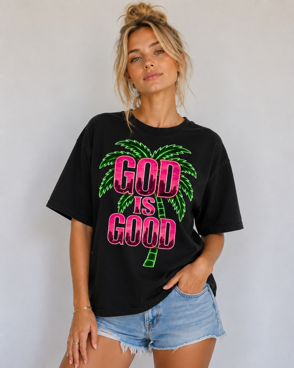 Retro God Is Good T-shirt