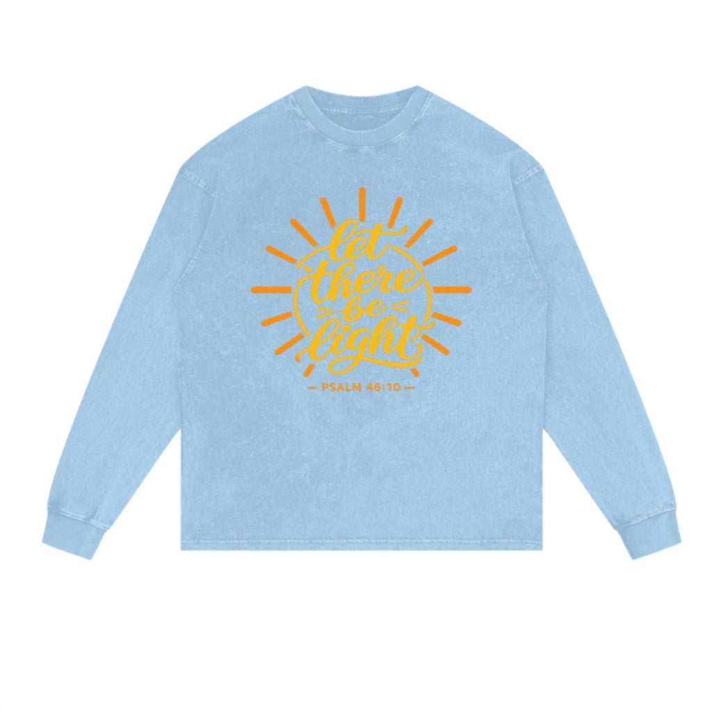 Let There Be Light Blue Long Sleeve