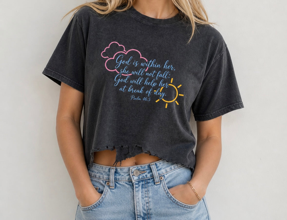 God is Within Her Crop Top
